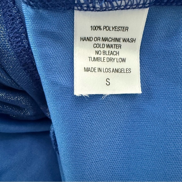 Lucy in the Sky Glitter Mesh Long Sleeve Dress in Blue Size Small EUC - Picture 7 of 9